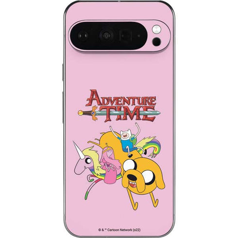 Adult Swim Adventure Time Riding in a Unicorn Pixel 9 Pro XL Skin